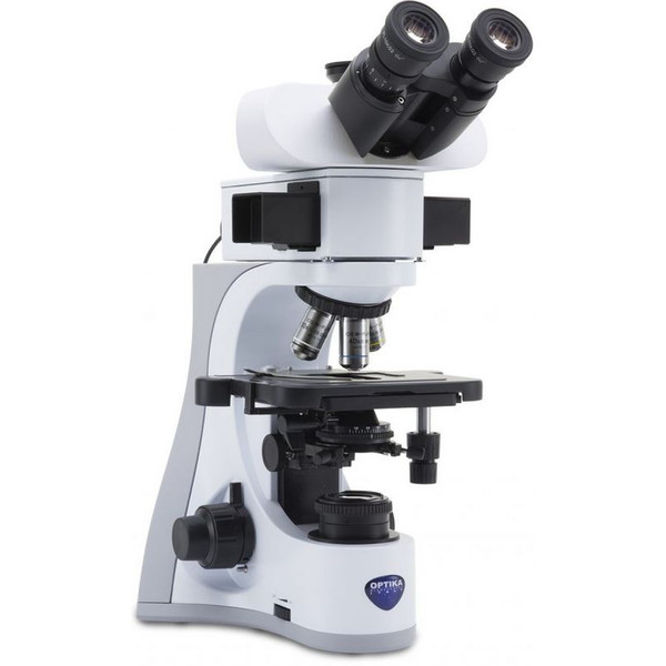 Microscope Optika B-510LD2, trinoculaire fluorescence, 1000x, IOS, bleu, vert