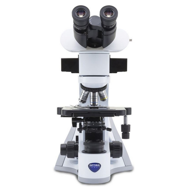 Microscope Optika B-510LD1, trinoculaire fluorescence, 1000x, IOS, bleu