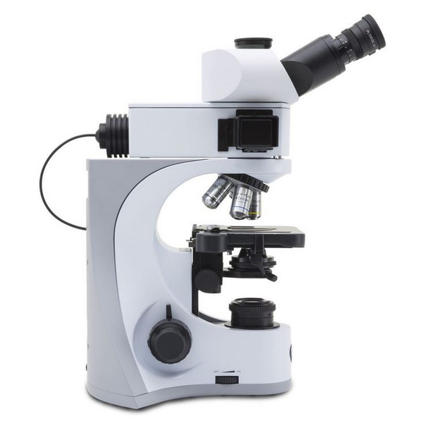 Microscope Optika B-510LD2, trinoculaire fluorescence, 1000x, IOS, bleu, vert