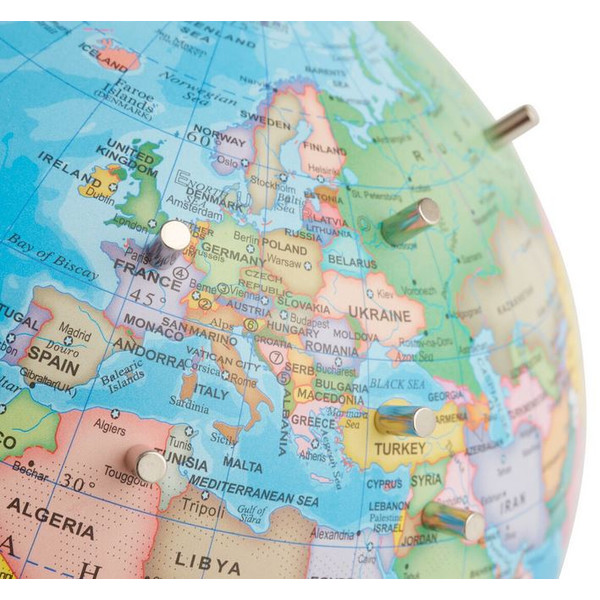 TROIKA emform globe Magnet Political compris 10 aimants 23cm