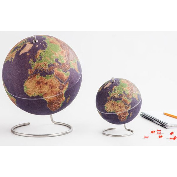 suck UK Coloured cork globe 25cm for pinning