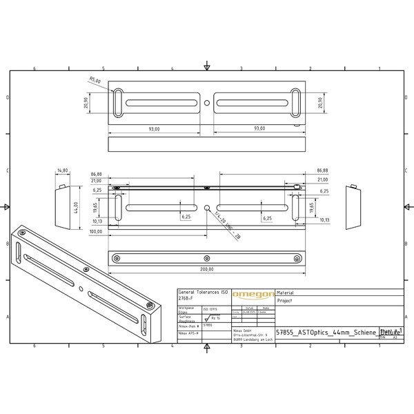 ASToptics QUEUE D'ARONDE VIXEN STYLE AMELIOREE 200 MM