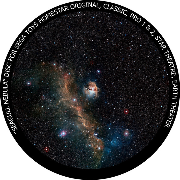 Redmark Dia für das Sega Homestar Planetarium Seagull Nebula