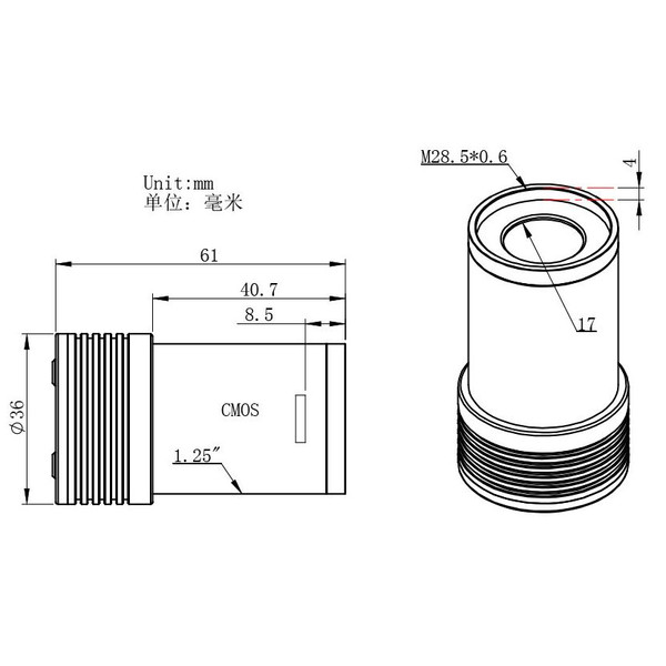 Caméra ZWO ASI 120MM Mini Mono