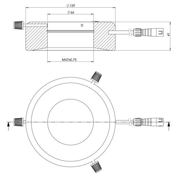 StarLight Opto-Electronics RL12-10s-S4 G, Spot, grün (528 nm), Ø 66mm