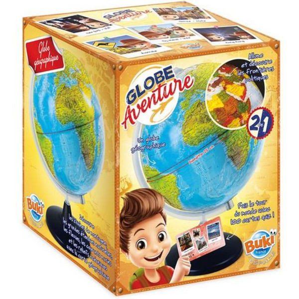 Globe pour enfants Buki Aventure 25cm