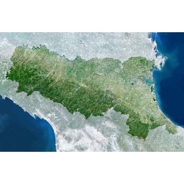 Carte régionale Planet Observer Planète Observer Italie région Emilia-Romagna