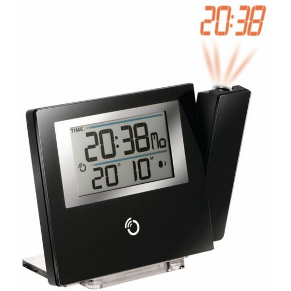 Horloge Oregon Scientific Ultra slim projection Clock black with red time display