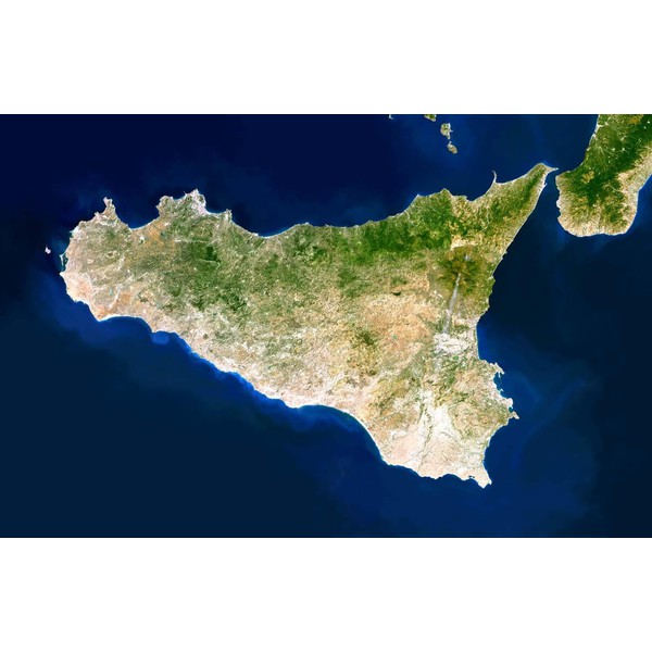 Carte régionale Planet Observer Planète Observer Italie région Sicilia