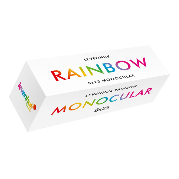 Monoculaire Levenhuk Monokular Rainbow 8x25 Red