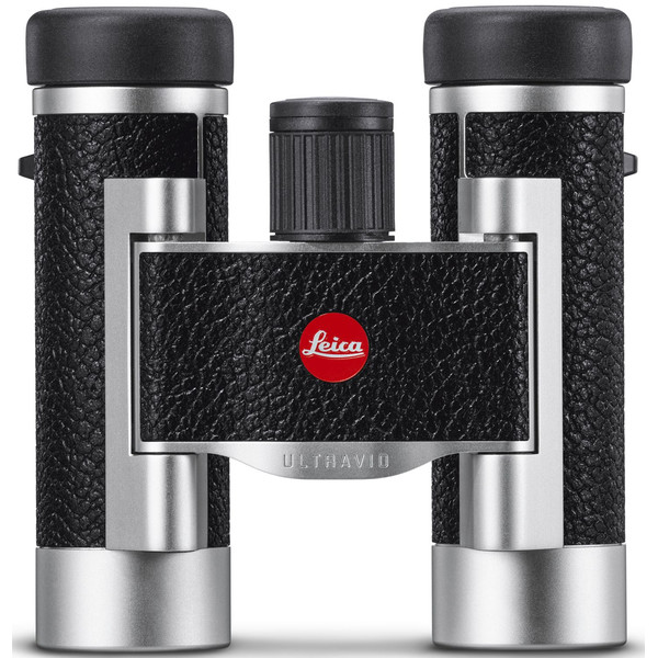 Jumelles Leica Ultravid 8x20, gainées cuir, argent