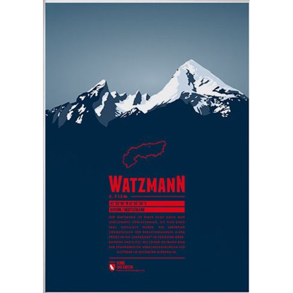 Affiche Marmota Maps Watzmann