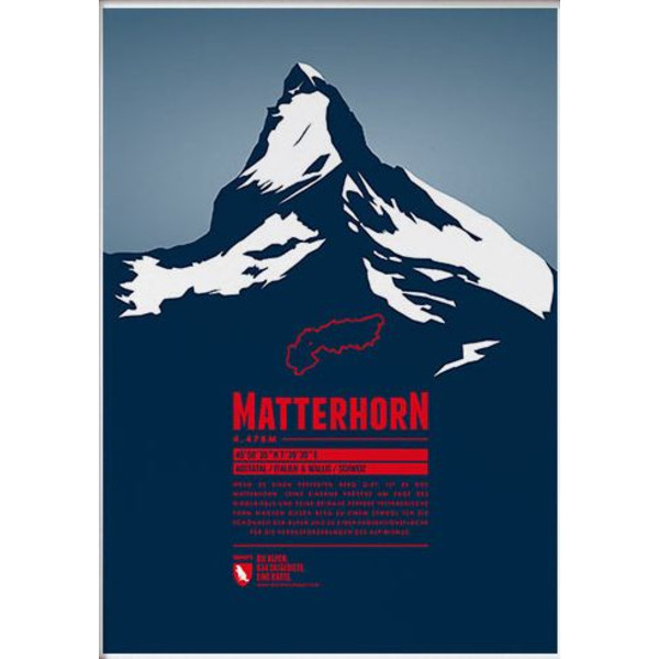Affiche Marmota Maps Matterhorn