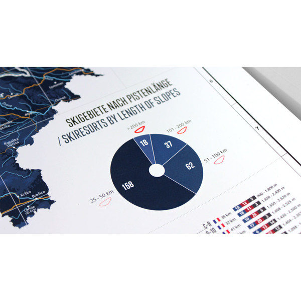 Carte régionale Marmota Maps Map of the Alps with 268 Ski Resorts