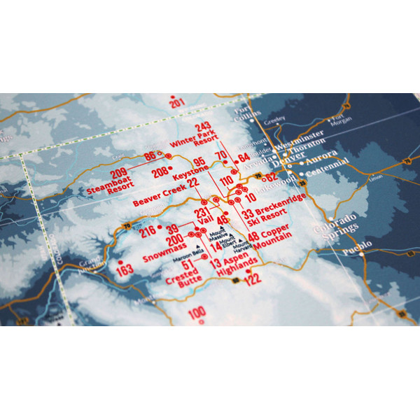 Marmota Maps Regional-Karte Ski Resorts of the West