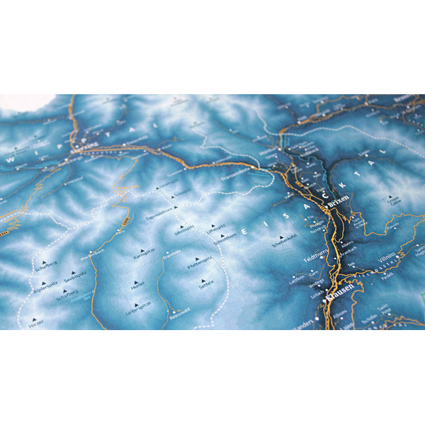 Carte régionale Marmota Maps Tyrol du Sud Ski Blue