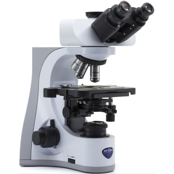 Microscope Optika B-510ASB, asbestosis, trino, 40x phase, 40x-1000x, W-PLAN IOS, W&B 12.5x, EU