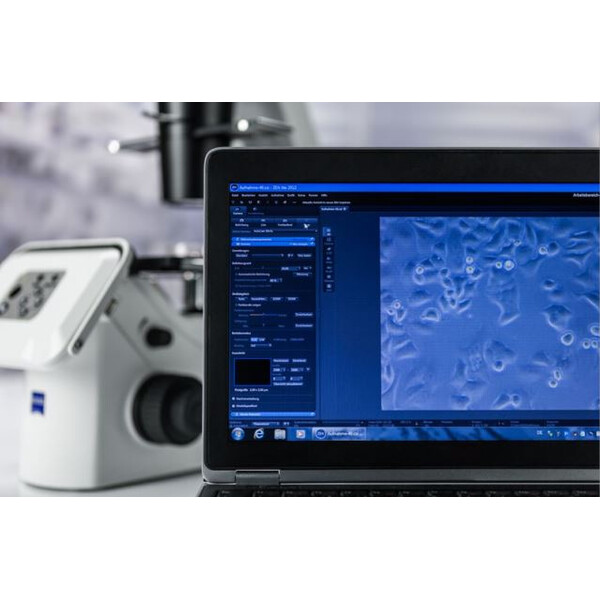ZEISS Inverses Mikroskop Primovert HDcam Ph0, Ph1, Ph2, 40-400x, Ph1, Kond 0.4, Cam 5MP