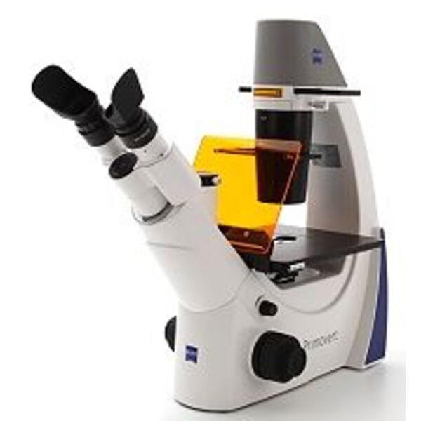 Microscope inversé ZEISS Primovert trino Ph1, 40x, 100x, 200x, 400x, Kond 0.3, Fluo 470nm