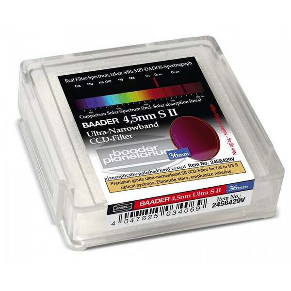 Baader Filtre CCD Ultra-Narrowband 4.5nm S II 36mm