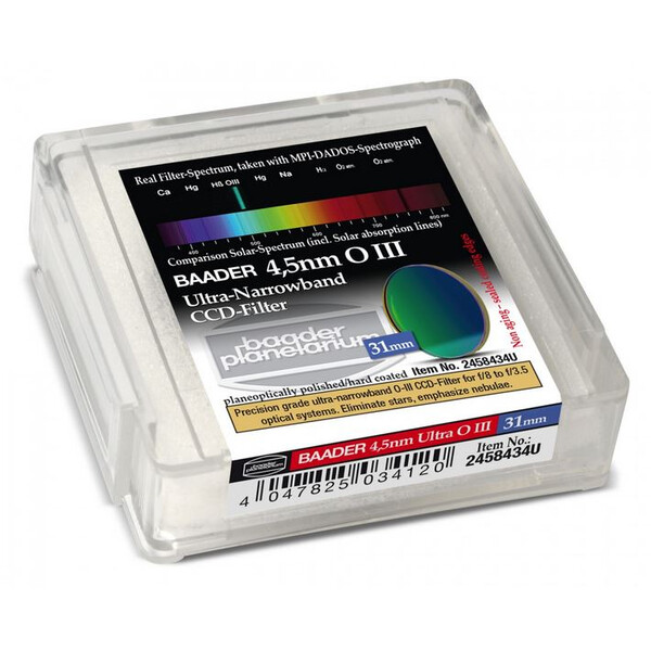 Baader Filtre CCD Ultra-Narrowband 4.5nm OIII 31mm