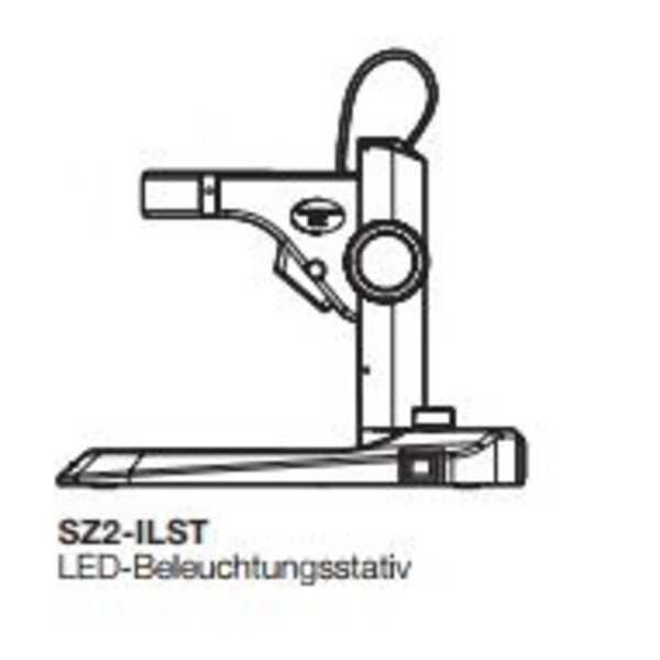 Statif à bras fixe Evident Olympus SZ2-ILST-8, pour lumière transmise / réfléchie, LED