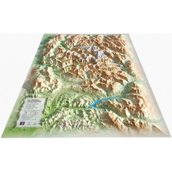 Carte régionale 3Dmap Le Massif des Ecrins