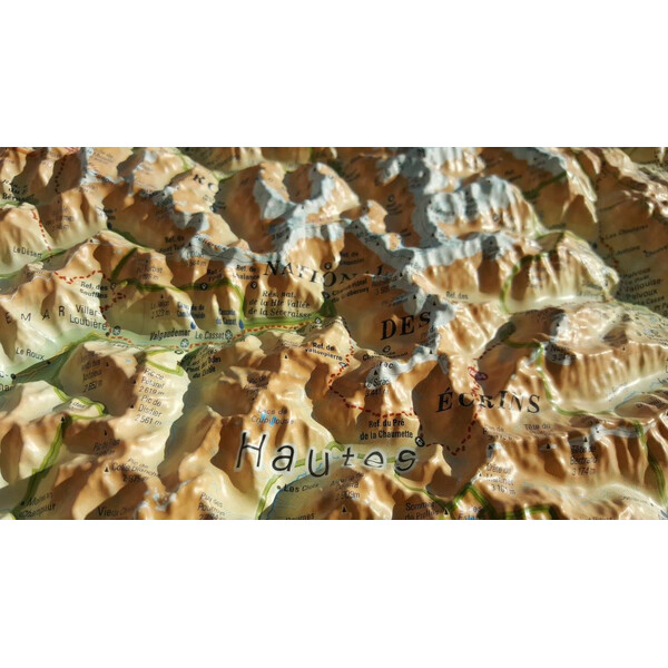 Carte régionale 3Dmap Le Massif des Ecrins