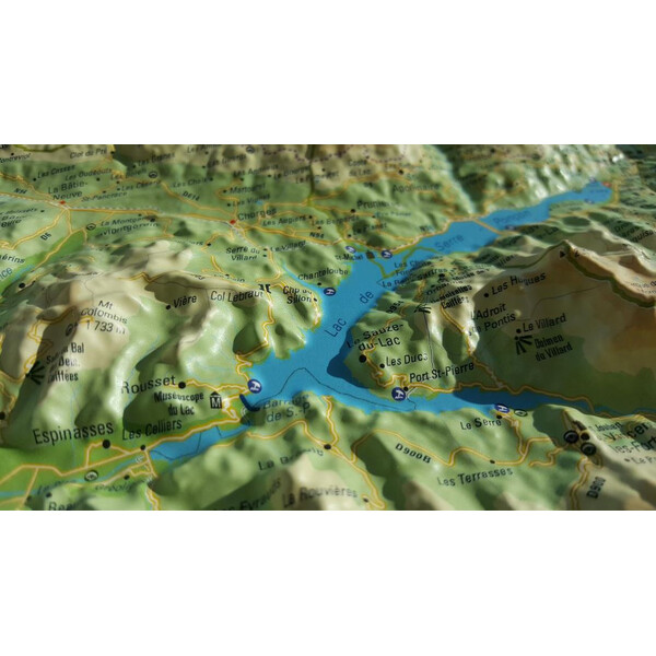 Carte régionale 3Dmap Le Massif des Ecrins
