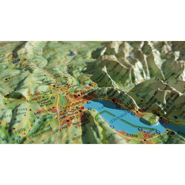 Carte régionale 3Dmap La Haute Savoie