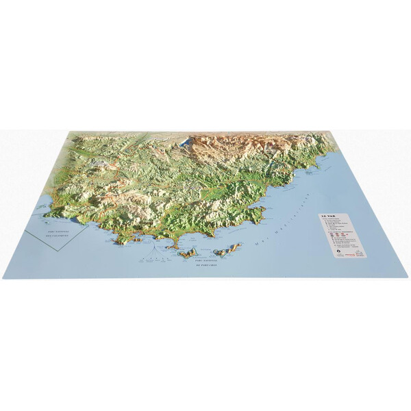 Carte régionale 3Dmap Le Var