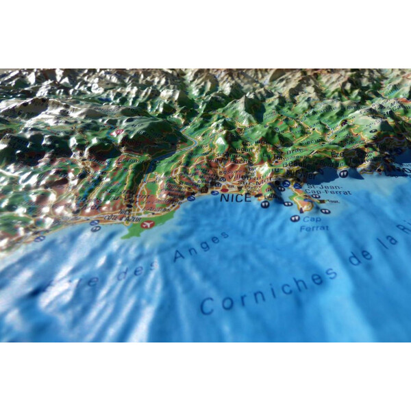 Carte régionale 3Dmap Les Alpes Maritimes