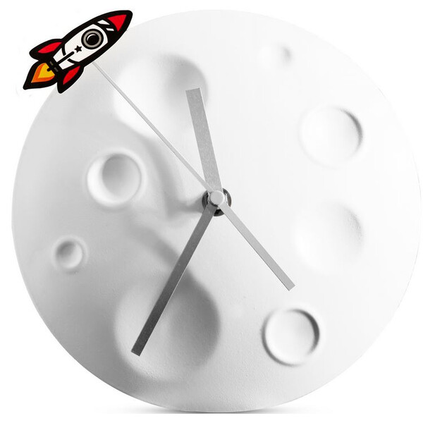 Horloge suck UK Rocket Moon Clock