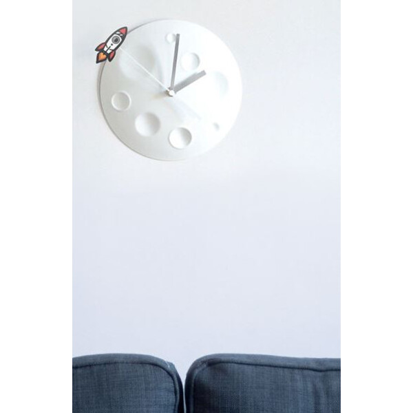 Horloge suck UK Rocket Moon Clock