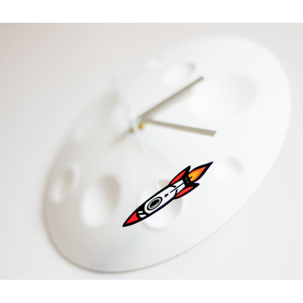 Horloge suck UK Rocket Moon Clock