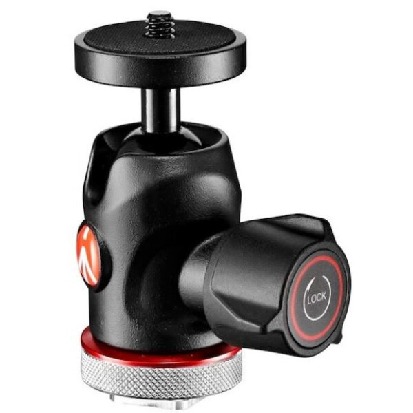 Rotule pour trépieds Manfrotto Micro avec sabot de flash MH492LCD-BH