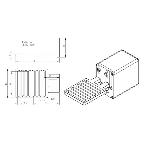 ZWO Adapter für EAF Fokusmotor an Takahashi