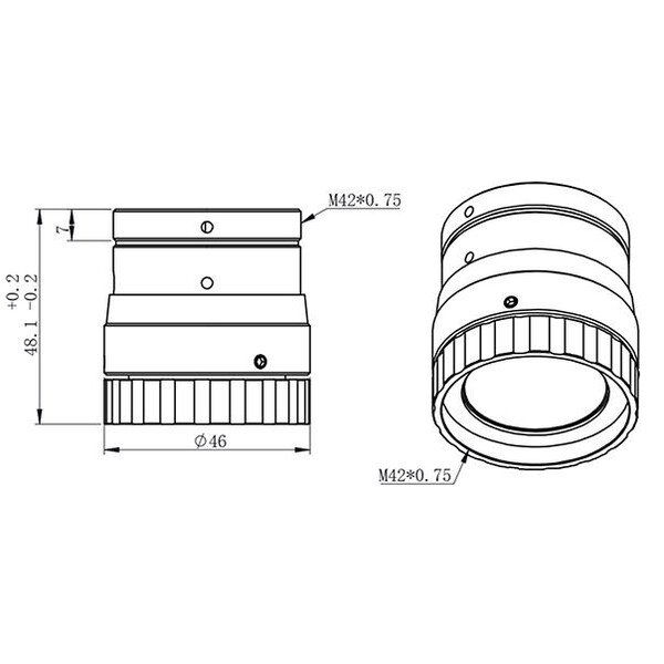 ZWO Porte-oculaire hélicoïdal 1,25"