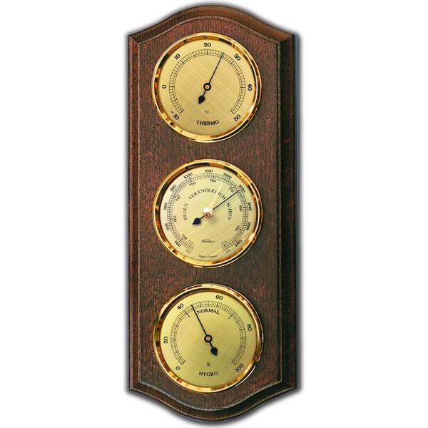 Station météo Fischer Ø 63 mm couleur noyer