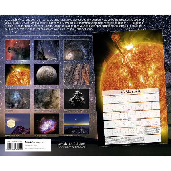 Calendrier Amds édition  Astronomique 2020