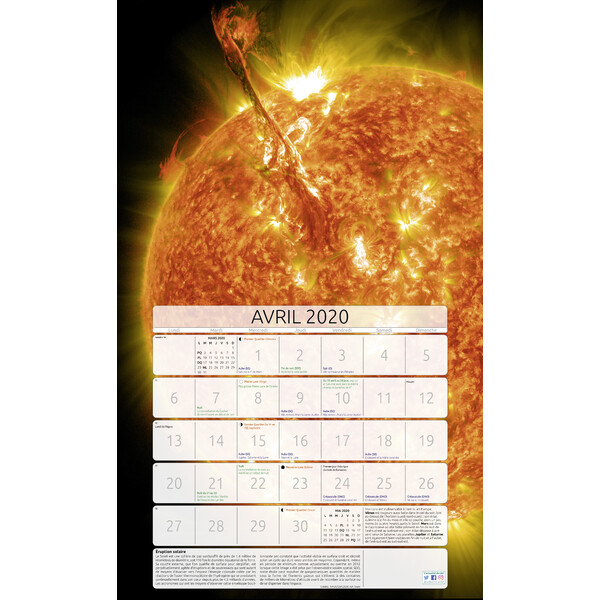 Calendrier Amds édition  Astronomique 2020