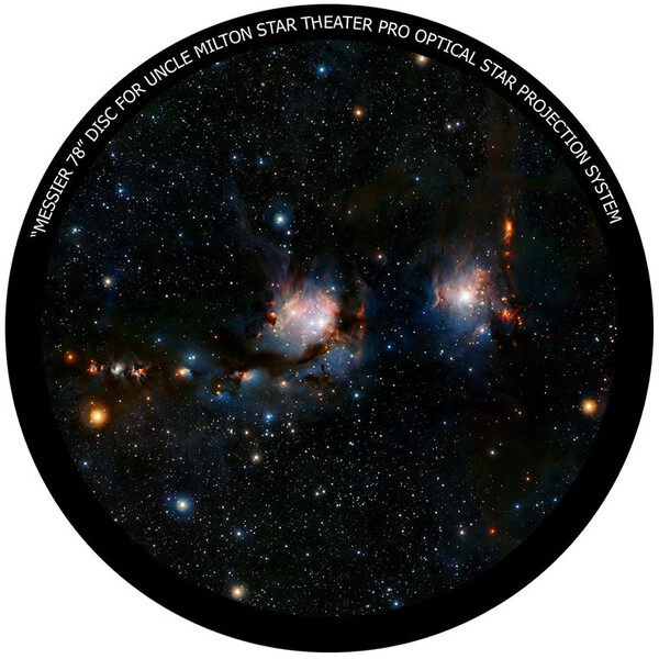 Omegon Diapositive pour l' Star Theater Pro avec motif Messier 78