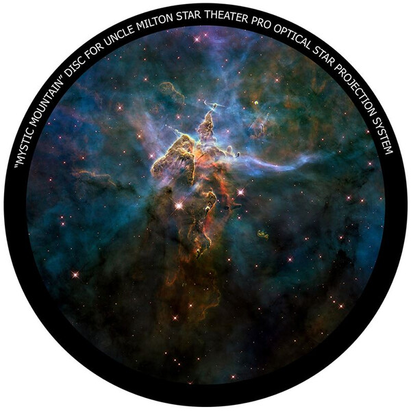 Omegon Diapositive pour Star Theater Pro avec motif Mystic Mountain