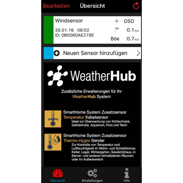 Station météo TFA WeatherHub Starter-Set with wireless wind meter