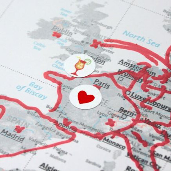 Marmota Maps Autocollants pour Mappemondes