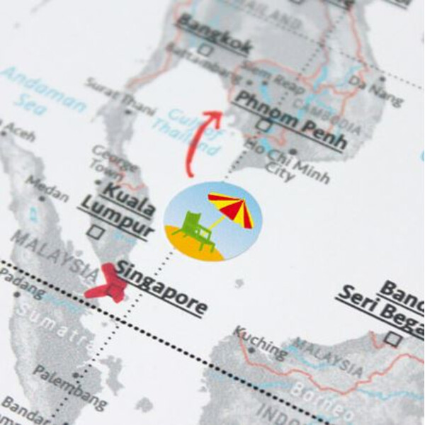 Marmota Maps Autocollants pour Mappemondes