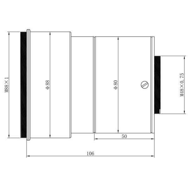 Omegon Réducteur Pro 0.74x pour APO Triplet 140/910