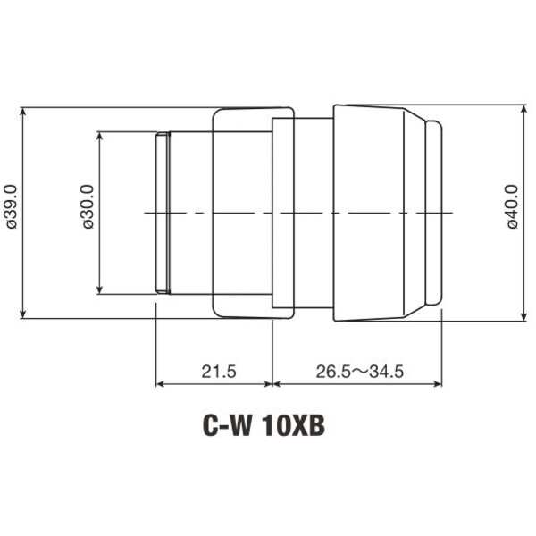 Oculaire Nikon Eye Piece C-W 10x/22 mm