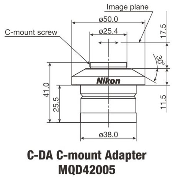 Nikon Kamera-Adapter C-DA C-Mount Adapter 1x