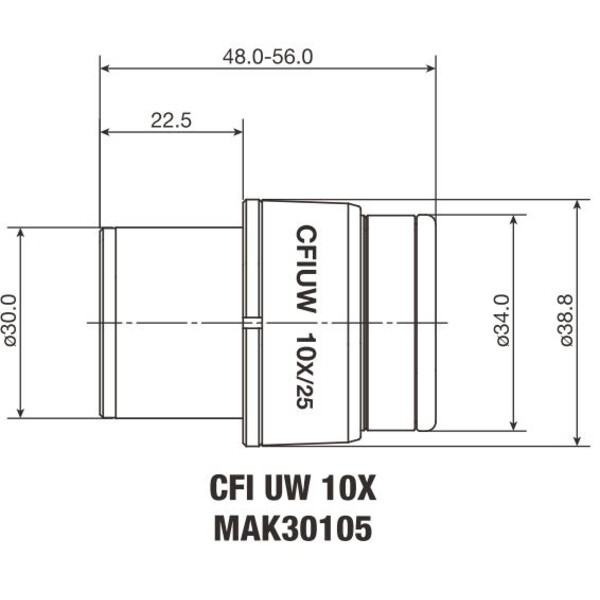 Oculaire Nikon CFI Eyepiece UW 10X/25